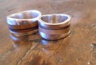Local wood and silver